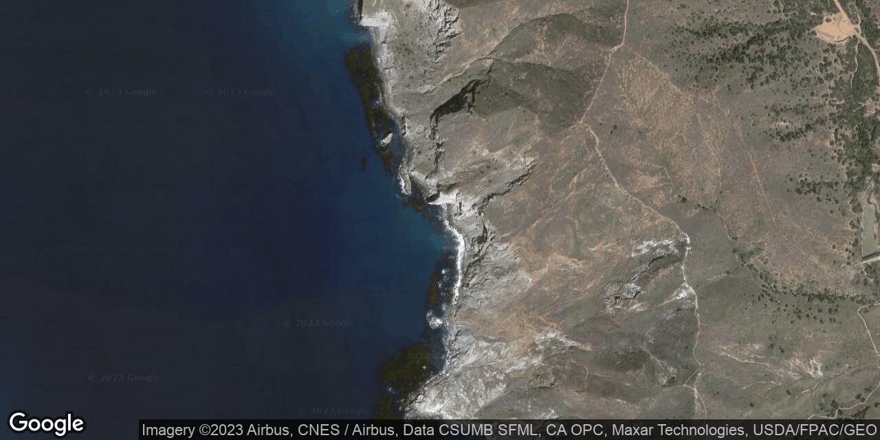 Map of Shark Harbor on Catalina Island